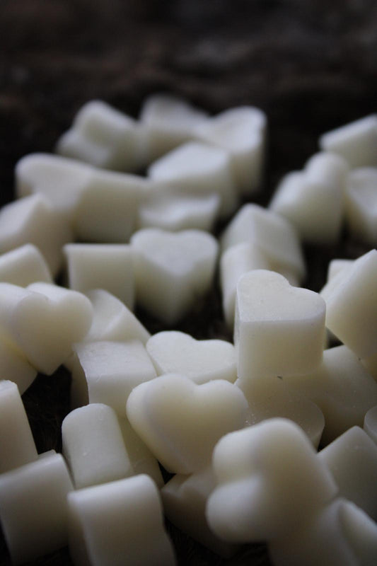 Waxmelt hartjes wit