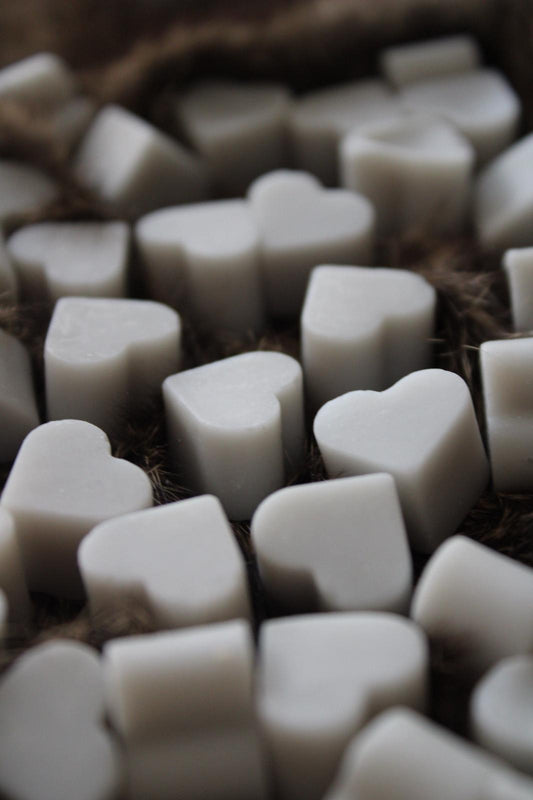 Waxmelt hartjes Grijs