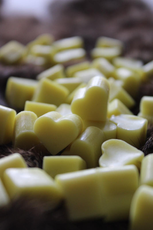 Waxmelt hartjes Olijfgroen