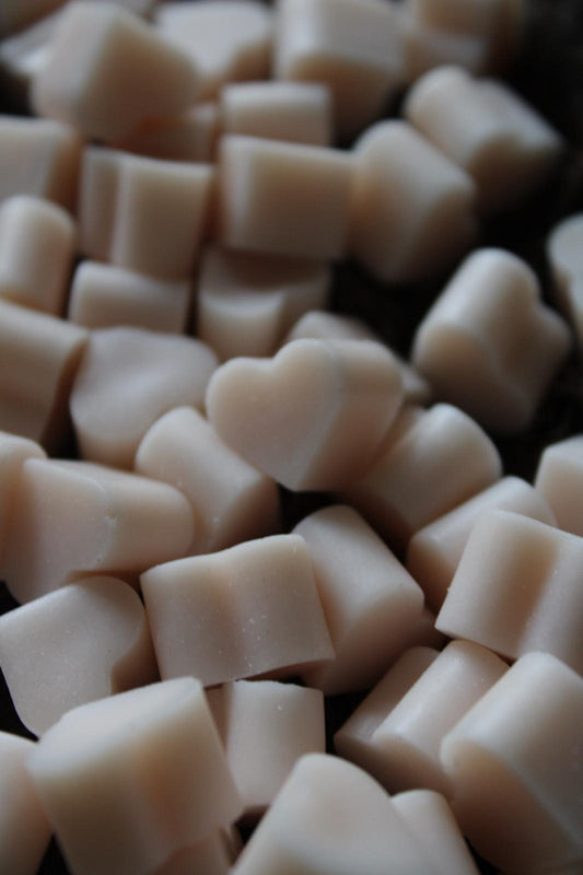 Waxmelt hartjes Lichtroze